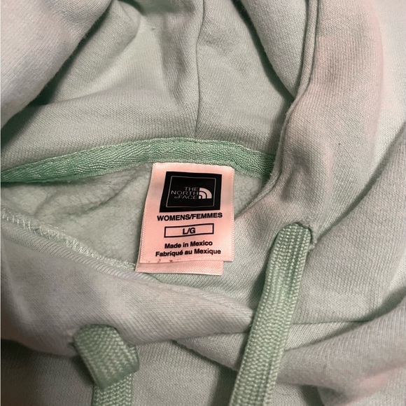 The North Face Women’s Long Sleeve Mint Green Hoodie Size Large - Picture 5 of 6